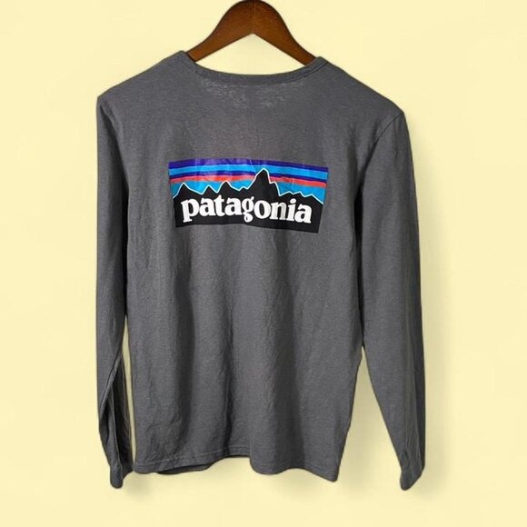 Grey Patagonia Long Sleeve Tee - Picture 1 of 5